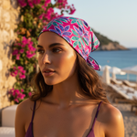 Shore Leaf Fuşya Bandana Fular Editorial